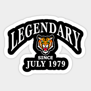 Legendary since July 1979 birthday gift idea Sticker